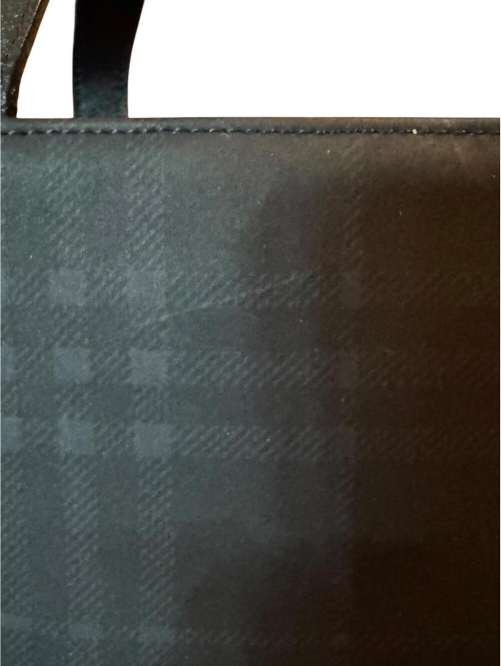 Burberry London Dark Check Tote, Made in Italy Vintage Y2K - Picture 3 of 5